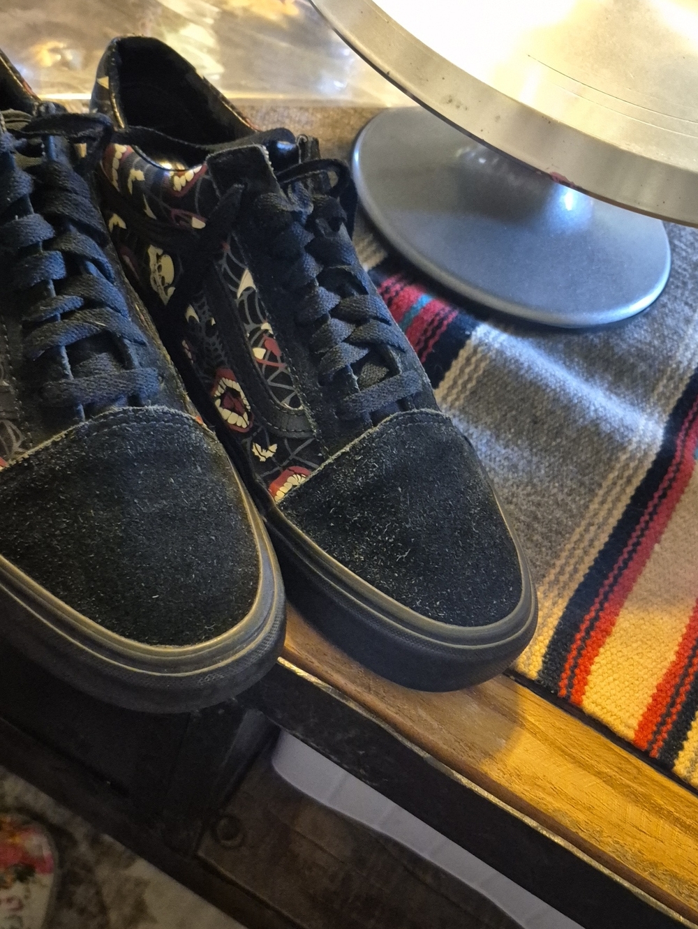 Vans Old Skool "Glow Frights" sneakers,Sz.Mens 8.5 Womens Sz.10. (#1533S) - Picture 13 of 16